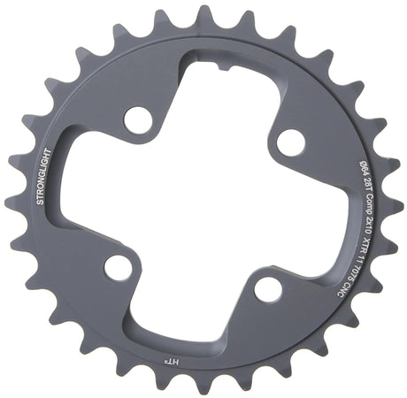 Plateau VTT Stronglight HT3 mod. 17 anneaux de chaîne forts. ht3 28t intérieur alu noir