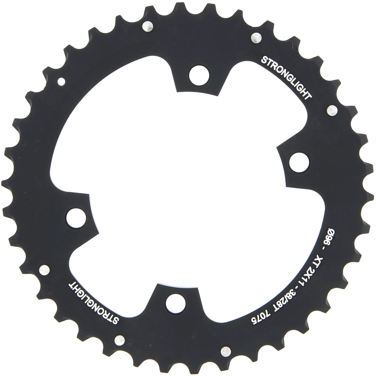 Plateau VTT Stronglight HT3 mod. 17 anneaux de chaîne forts. ht3 38t,xt fcm8000slx fcm7000