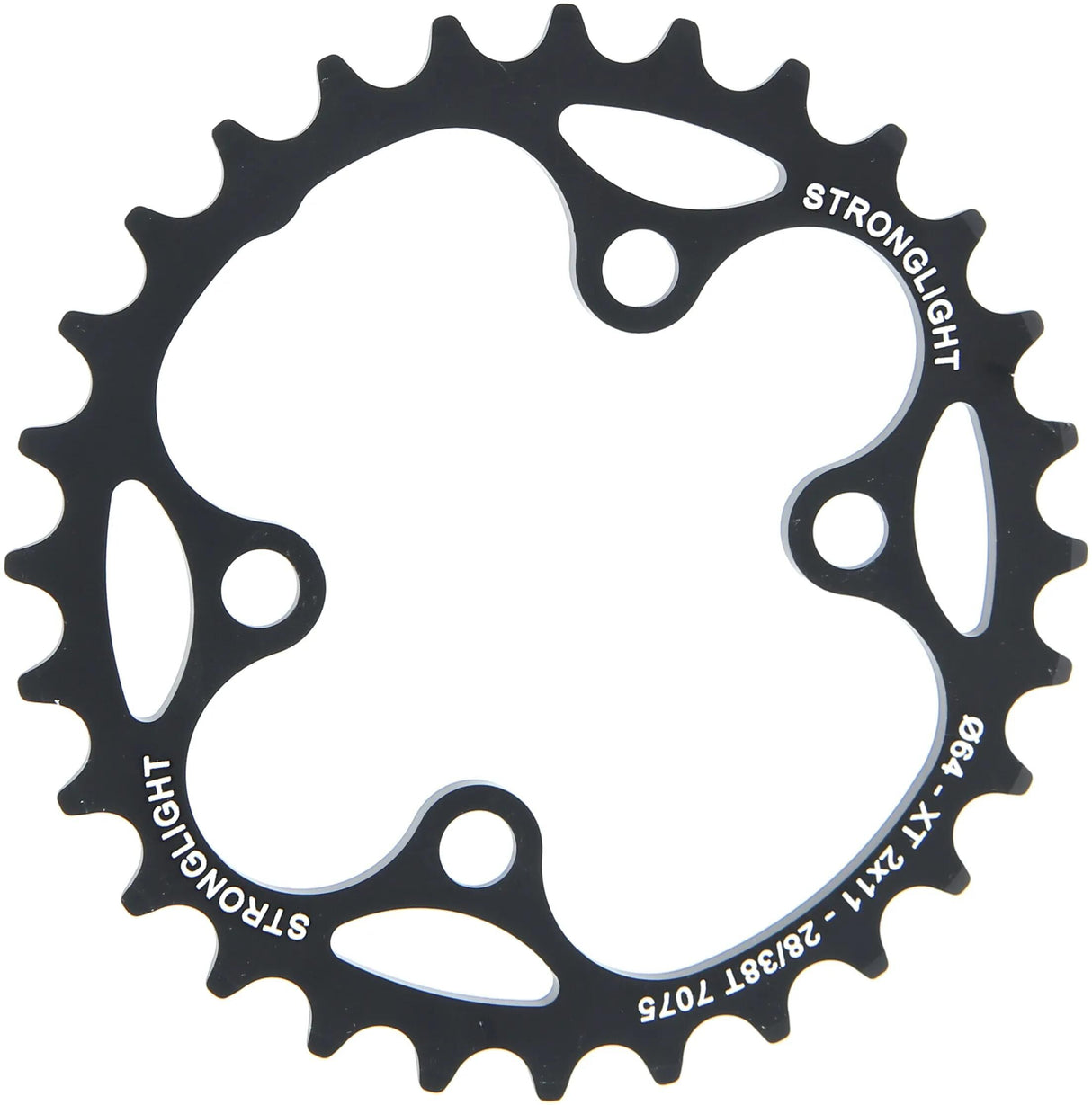 Plateau VTT Stronglight HT3 mod. 17 anneaux de chaîne forts. ht3 28t,xt fcm8000slx fcm7000