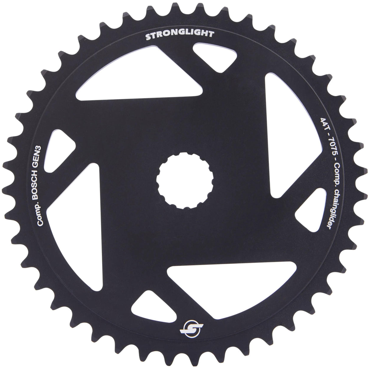 Plateau Stronglight, mod. 20 anneaux de chaîne forts. 44t