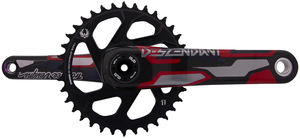Pédalier Truvativ descendant troy lee design eagle dh pédalier truv.desc.troy lee de.eagle dh dub83 36t