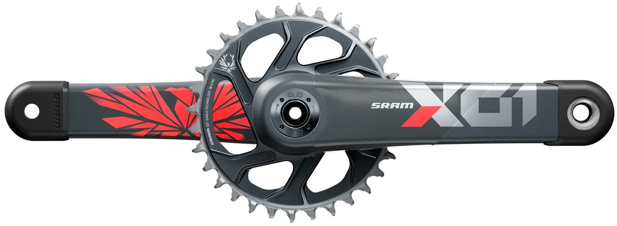 Sram pédalier x01 eagle pédalier x01 eagle 32t 175mm oxy rouge