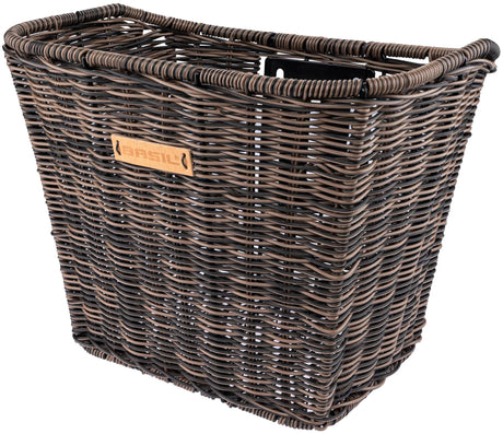 Basil Bremen Rattan Look FM - Panier à vélo - d'abord - y compris Basil FM Stud proprement