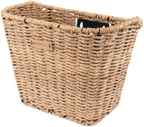 Basil Bremen Rattan Look FM - Panier à vélo - Front - y compris le support de tige de basilic - brun clair