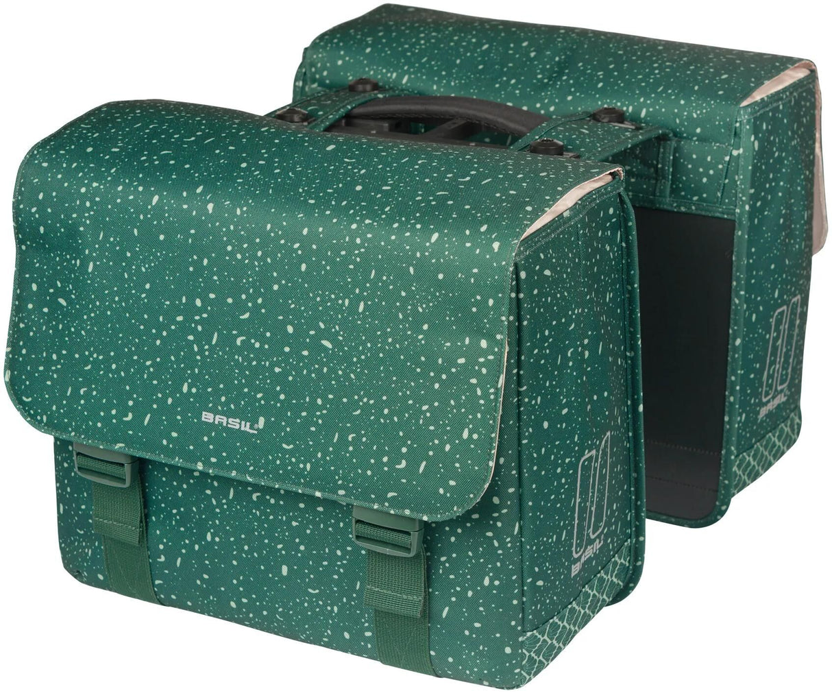 Sacoche de vélo double Basil flair mik 35 litres 15 x 35 x 31 cm (2x) - vert
