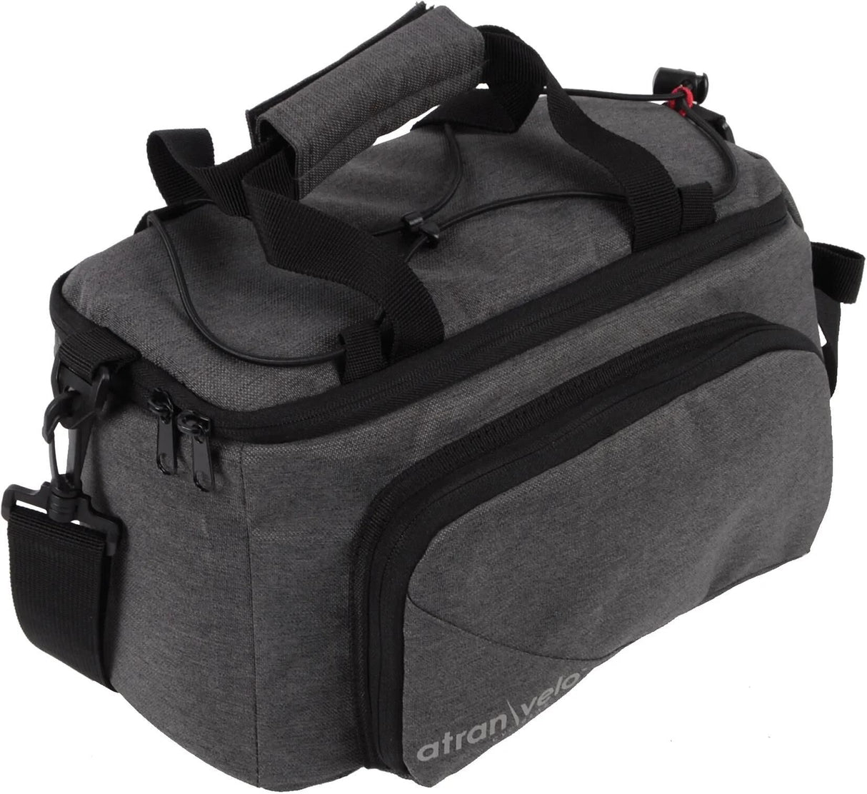 Atranvelo sac porte-bagages zap avs sac de coffre at.velo zap avs gris noir