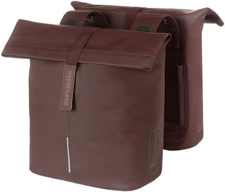 Basil Tas City Double Vegan Leather | Brun rôti