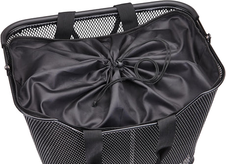 Racktime incrustation de panier lea insert de panier lea noir