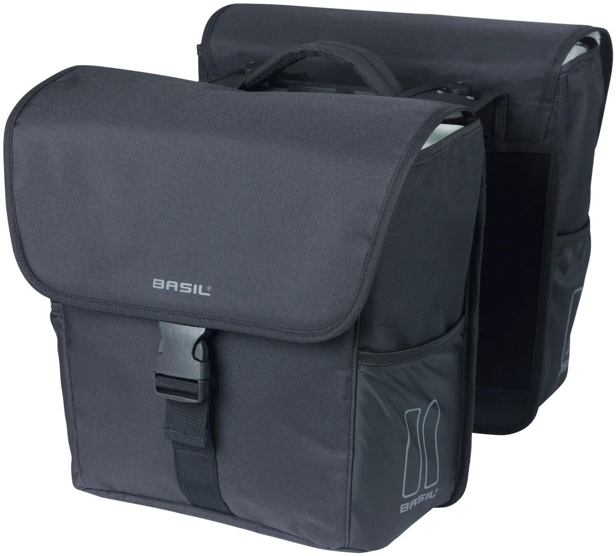 Sacoche de vélo double Basil go mik 32 litres - noir