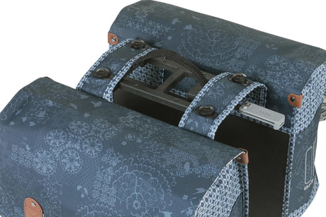 Sacoche vélo double Basil bohème mik 35 litres - bleu indigo