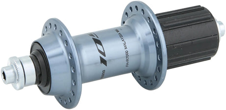Moyeu arrière à cassette Shimano 105 fh-r7000 cale. Moyeu arrière 105 r7000 36h 168mm qr 11sp sil.