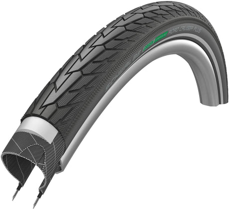 Schwalbe road cruiser plus 28x2,15 (55-622) ligne active filaire vert noir+reflex