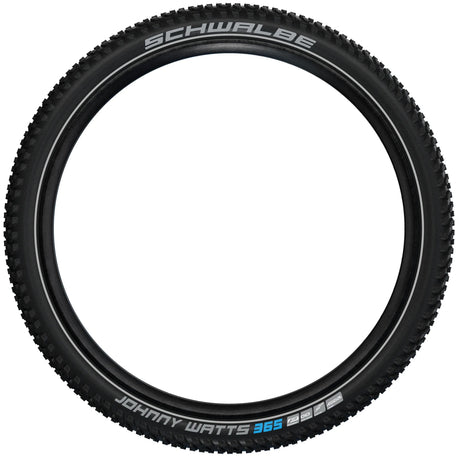 Schwalbe johnny watts 365 27,5x2,60 (65-584) ligne de performance pliable dd addix 4saison noir+reflex
