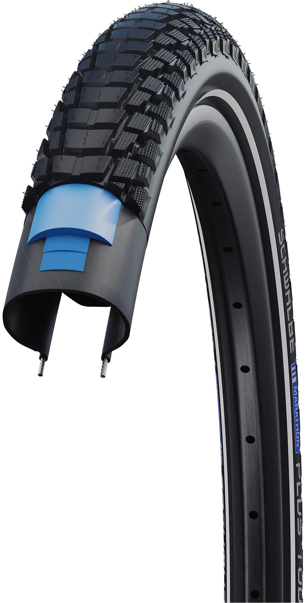Schwalbe pneu extérieur marathon plus tour performance line pneu marathon.plus tour perf.line 55-584
