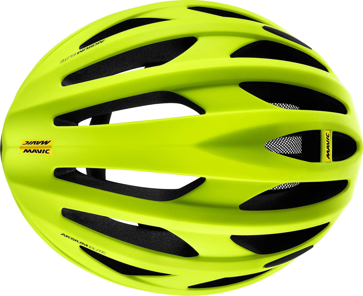 Casque de course Mavic Aksium Elite Casque Aksium Elite S Saf.Yel. métal noir