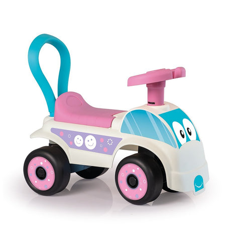 Voiture de marche Dolu rose blanc