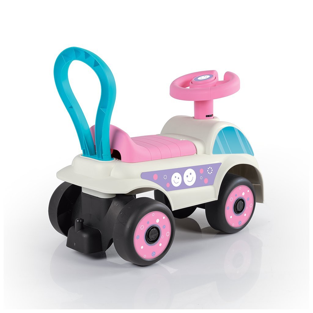 Voiture de marche Dolu rose blanc