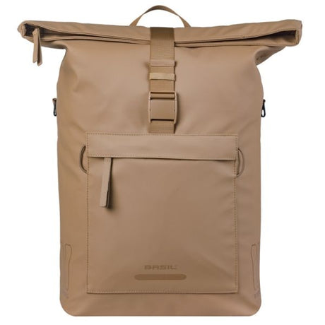 Sac bandoulière vélo Basil brooklyn mik 17l 14 x 32 x 40 cm - sable