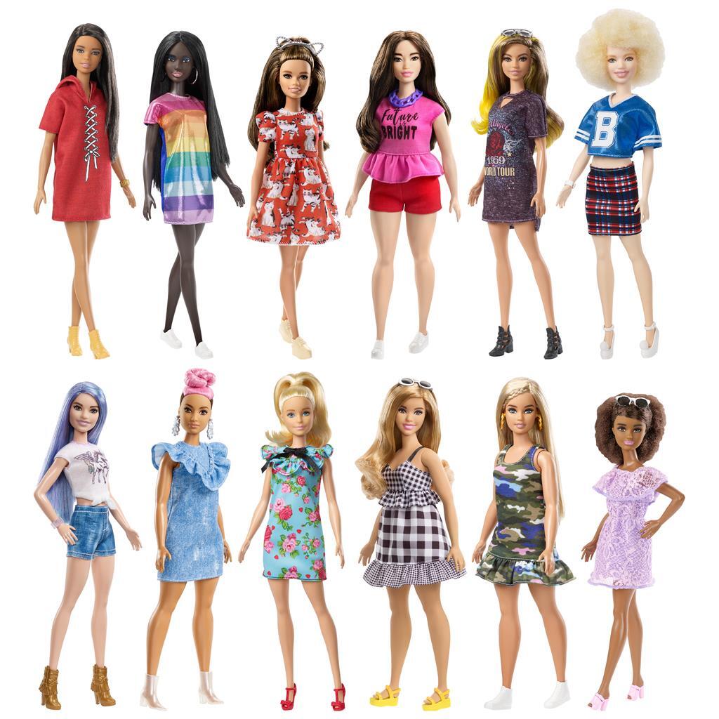 Mattel Fashionistas Pop #213, blond mit gestreiftem Top, R.