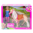 Ensemble d'équitation Barbie - poupée mannequin avec selle, bride et casque - 30 cm