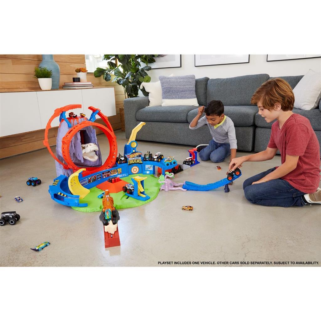 Mattel Monster Trucks T-Rex Volcano Arena