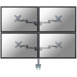 Neomounts fpma-d935d4 support de bureau LCD, 10-27, 24 kg, 75x75 100x100 mm, 12cm, argent