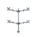 Neomounts fpma-d935d4 support de bureau LCD, 10-27, 24 kg, 75x75 100x100 mm, 12cm, argent