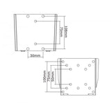 Neomounts FPMA-W25 LCD LED TFT support mural argent