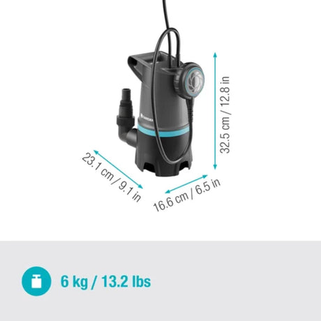 Pompe à eau sale submersible Gardena 20000 basic - 09017-47