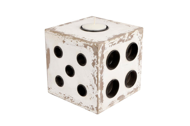 Porte-bougie à thé Cozydecor cube 17x17x17cm