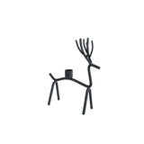 Cosydecor bougeoir cerf métal 14x7x21cm