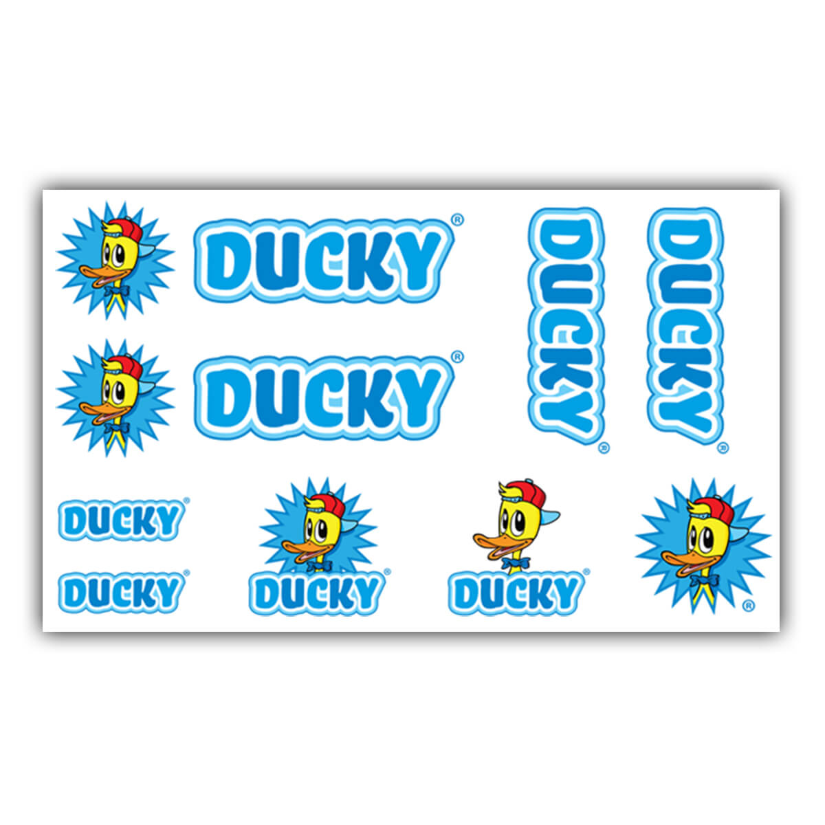 Bicycle Cadre Stickerset Ducky Bleu