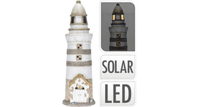 Vuurtoren magnesium met solar 31x29x92cm