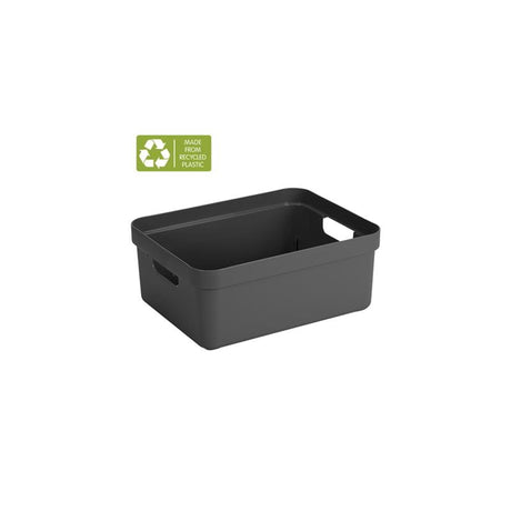 Sunware - boîte de rangement sigma home 24l anthracite - 44,5 x 34,5 x 18 cm