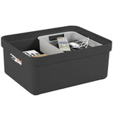 Sunware - boîte de rangement sigma home 24l anthracite - 44,5 x 34,5 x 18 cm
