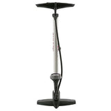 Pompe à vélo avec acier manomètre 61 cm blanc (020601)