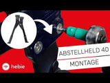 Béquille de fourche arrière Hebie abstelheld béquille arrière abstelheld 40mm