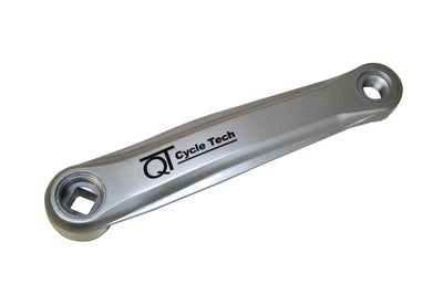 Qtcychectech Qt Cycle Tech Crank gauche en acier en plastique Gris gris 170 mm 0702793