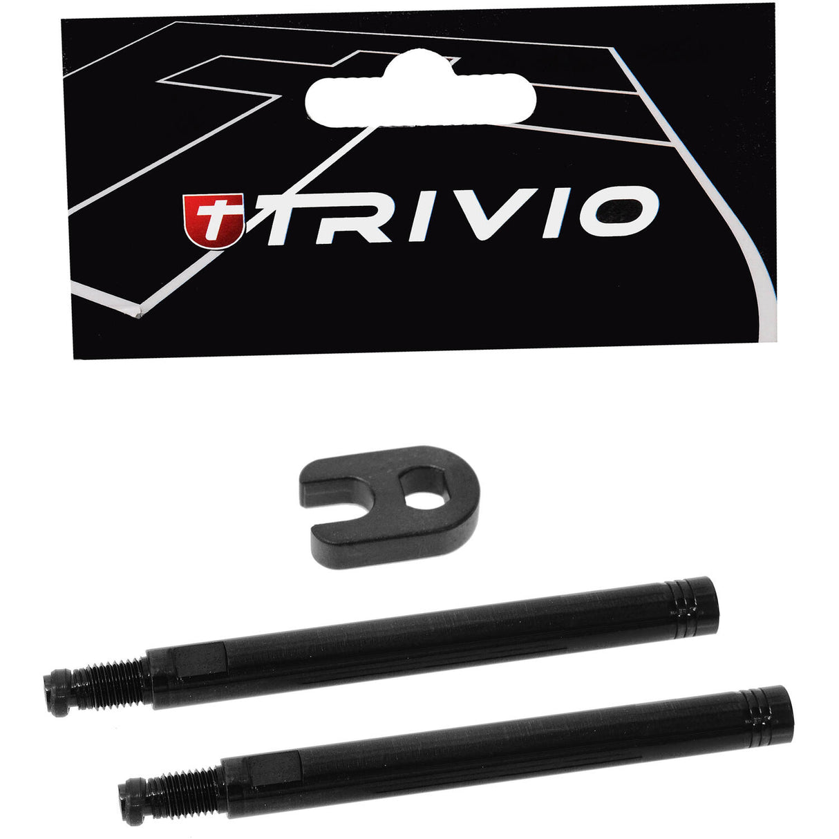 Trivio - kit d'extension de valve noir 70 mm avec outils