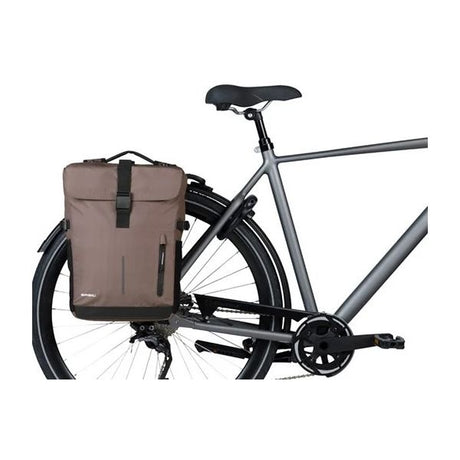 Sacoche de vélo double Basil move mik 30 litres 16 x 27 x 38 cm - marron