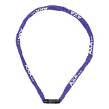 Axa chaîne antivol rigide 120cm cadenas à code violet (carte)