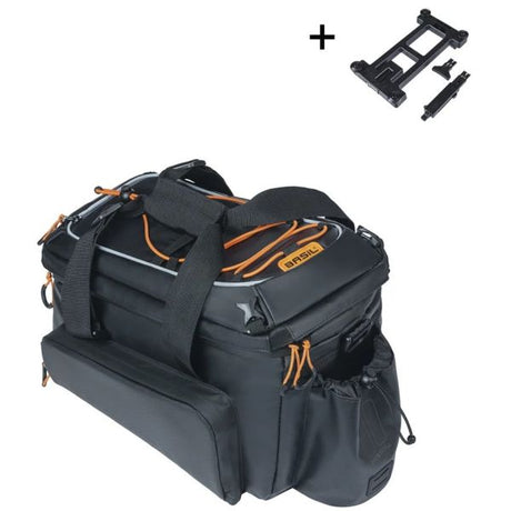 Basil sac emballé miles xl pro sac de coffre miles xl pro mik 2.0 noir orange