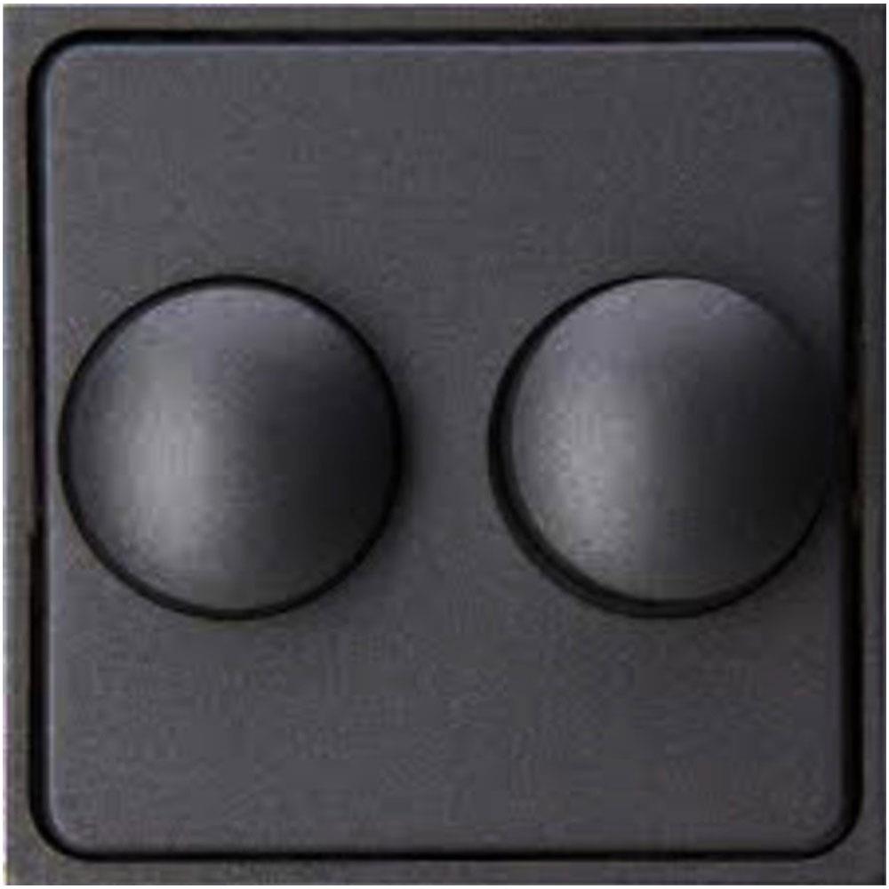 Kopp hk07 plaque de recouvrement anthracite + bouton variateur duo - 4623035