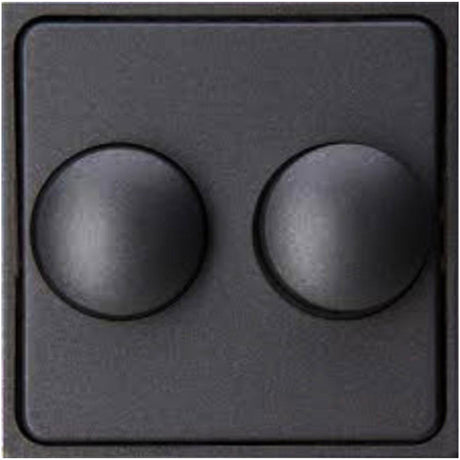 Kopp hk07 plaque de recouvrement anthracite + bouton variateur duo - 4623035