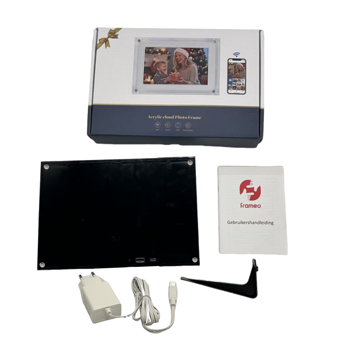 Benel frameo digitale fotolijst wt-101b acryl zwart 10.1 inch