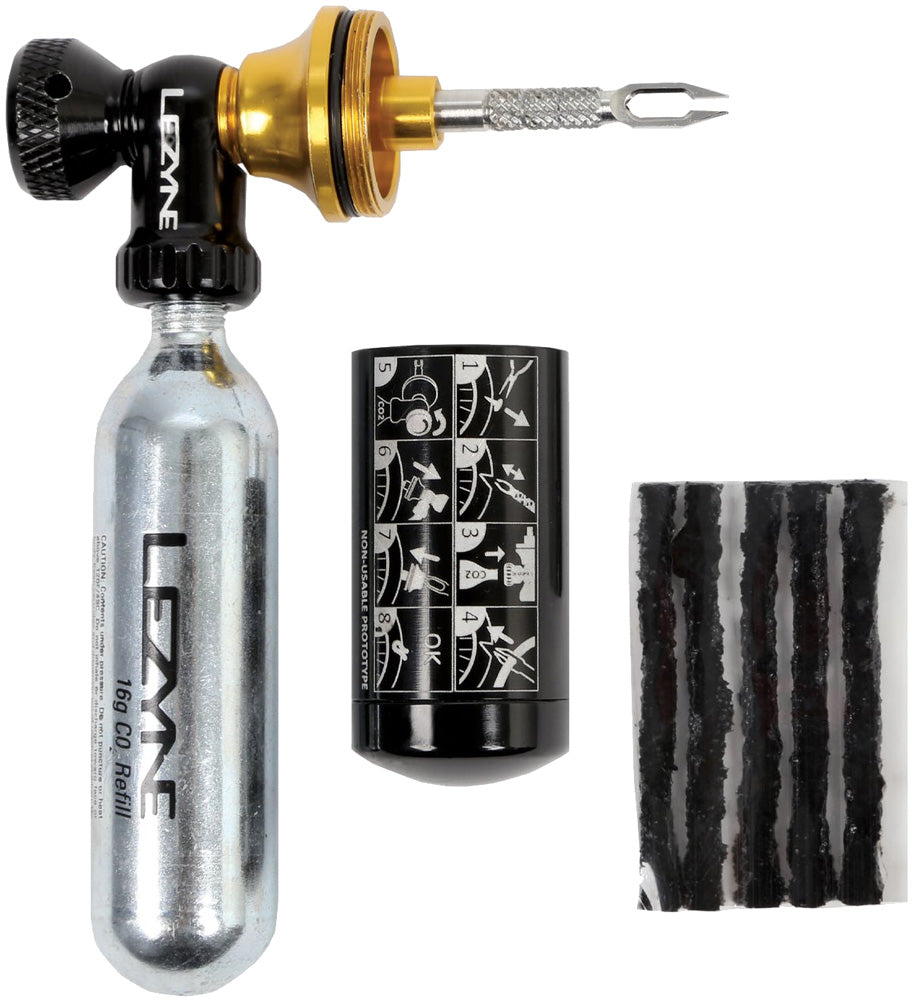 Blaster Co2 tubeless Lezyne avec. deux cartouches de co2
