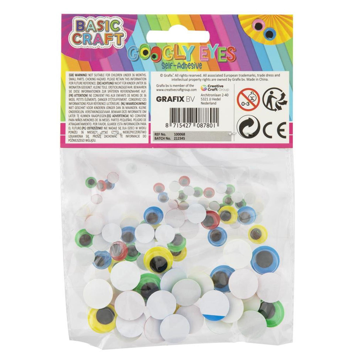 Grafix yeux mobiles lot de 100 pièces
