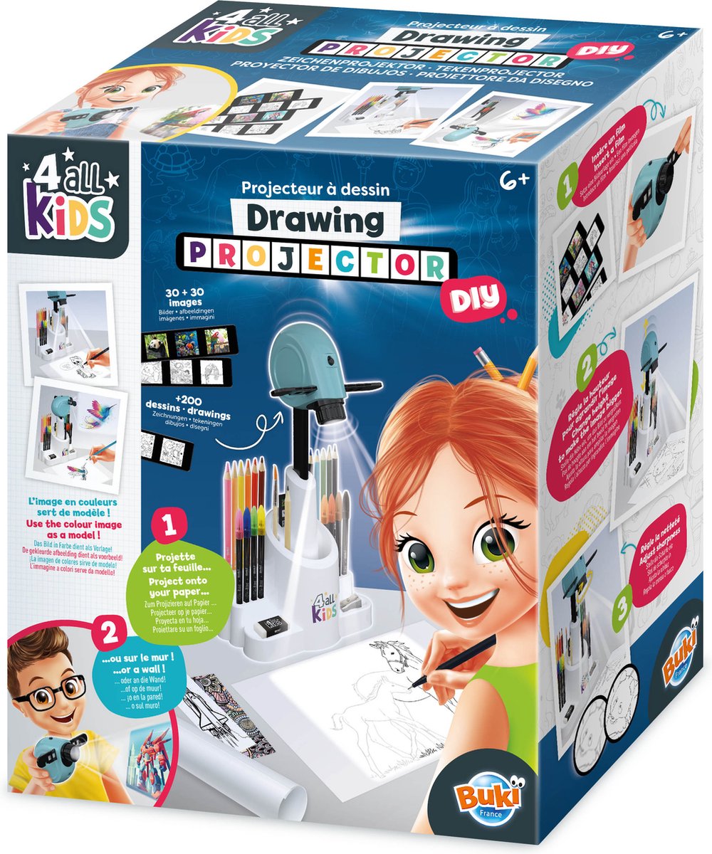 Buki france buki - projecteur de dessin - set de dessin - set de coloriage - jouets éducatifs - jouets créatifs
