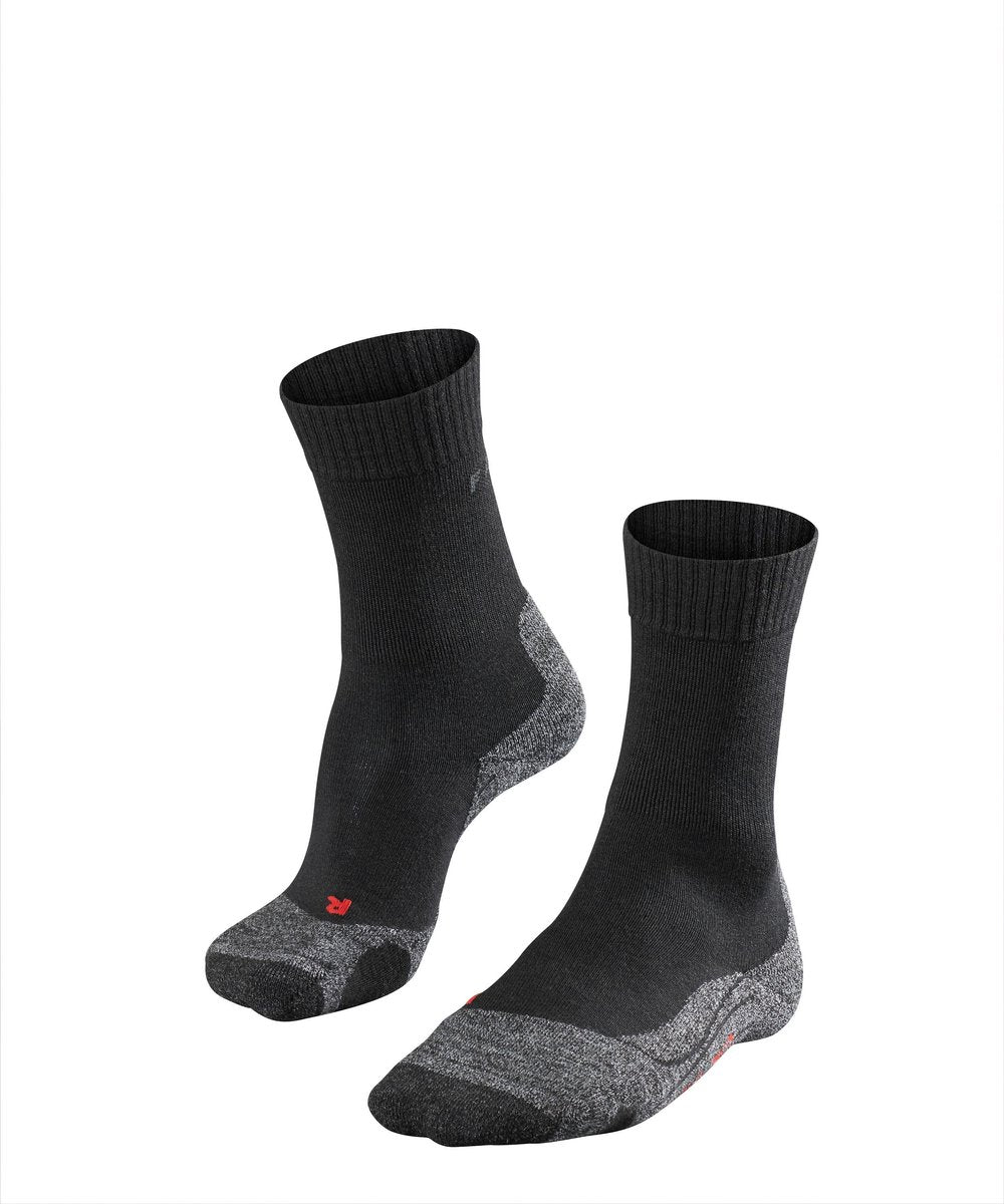 Falke tk2 chaussettes de marche en laine épaisse anti-ampoules en matériau fonctionnel femme noir - taille 35-36