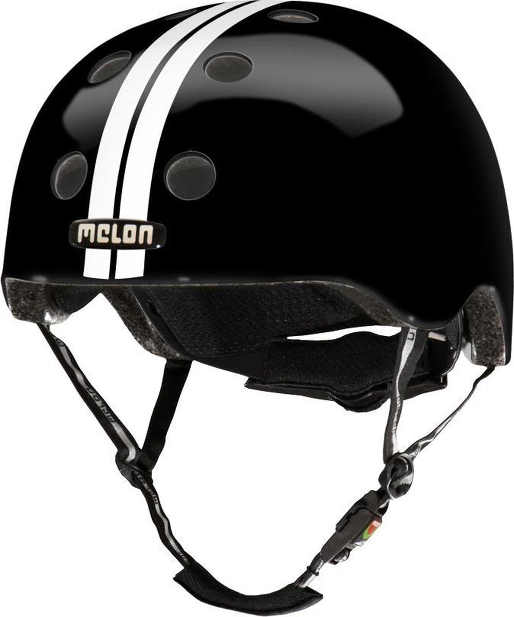 Partychimp casque melon urban active droit blanc noir xl-2xl